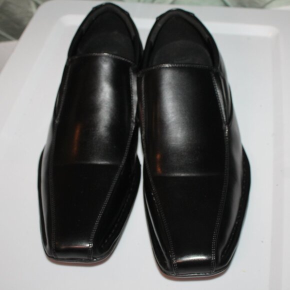 Bruno Marc Men's Giorgio Dress Loafers Black Square Bicycle Toe Shoes‎ Sz 12 *SA - Picture 1 of 6